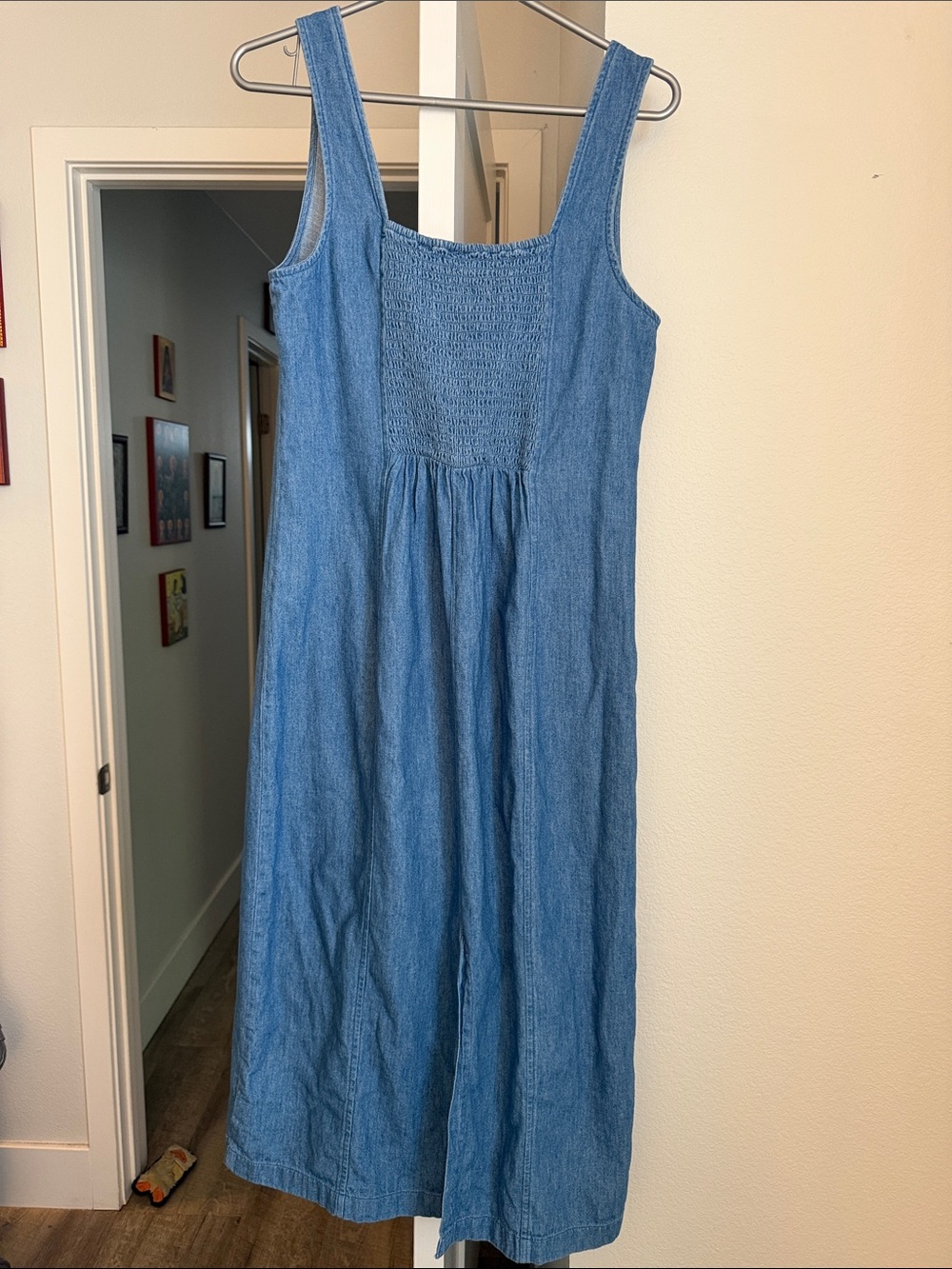 Old Navy Light Blue Denim Maxi Tank Dress - Picture 2 of 2